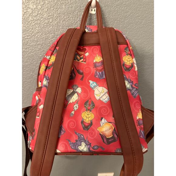 Loungefly Disney Villains Perfume Bottles Mini Red Backpack BoxLunch Exclusive - Picture 6 of 8